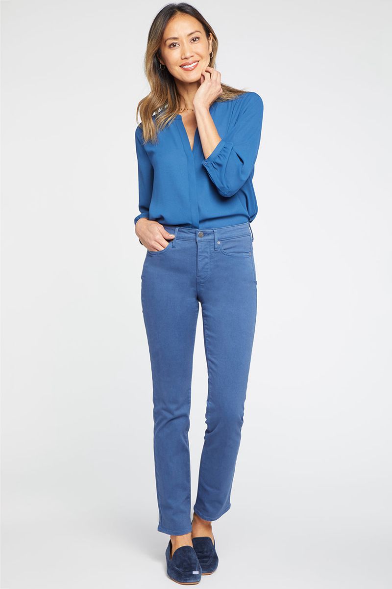 Blue Women's NYDJ Sheri Slim Jeans | NZ 095GMAZWN