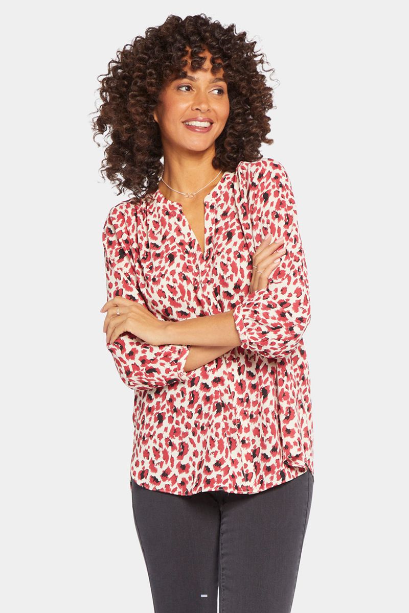 Coral Women's NYDJ Pintuck Blouse | NZ 701UJNXDE