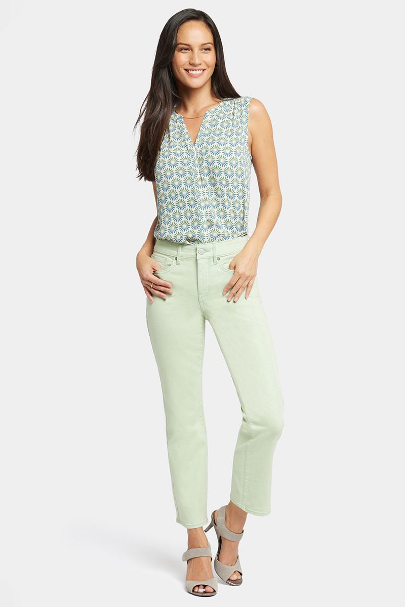 Green Women's NYDJ Marilyn Straight Ankle Jeans | NZ 426PNYLJE