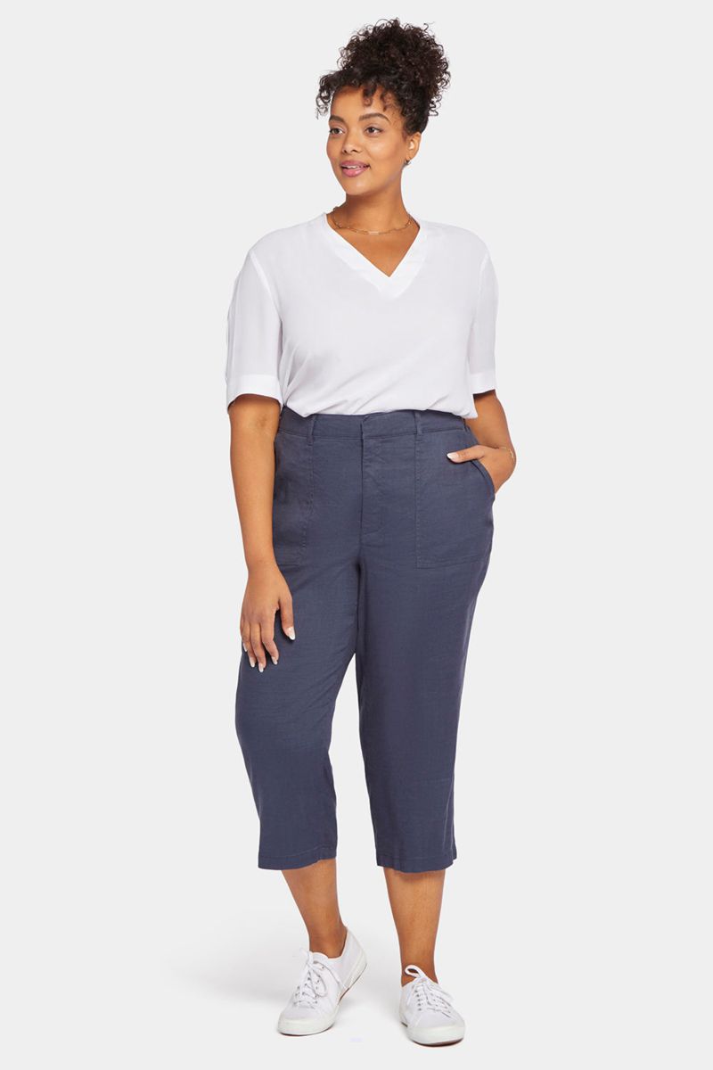 Navy Women's NYDJ Plus Utility Pants | NZ 170SVTPLK