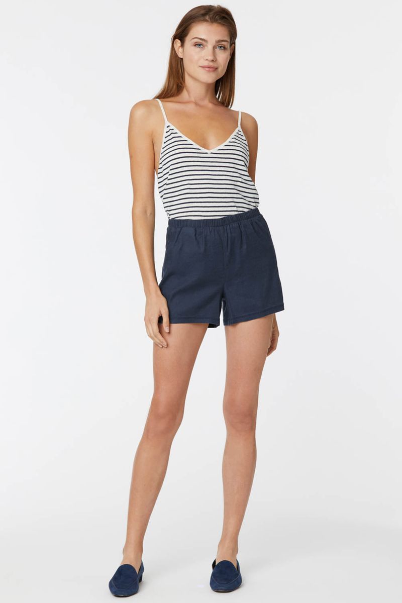 Navy Women's NYDJ Pull-On Shorts | NZ 027CIFRZJ