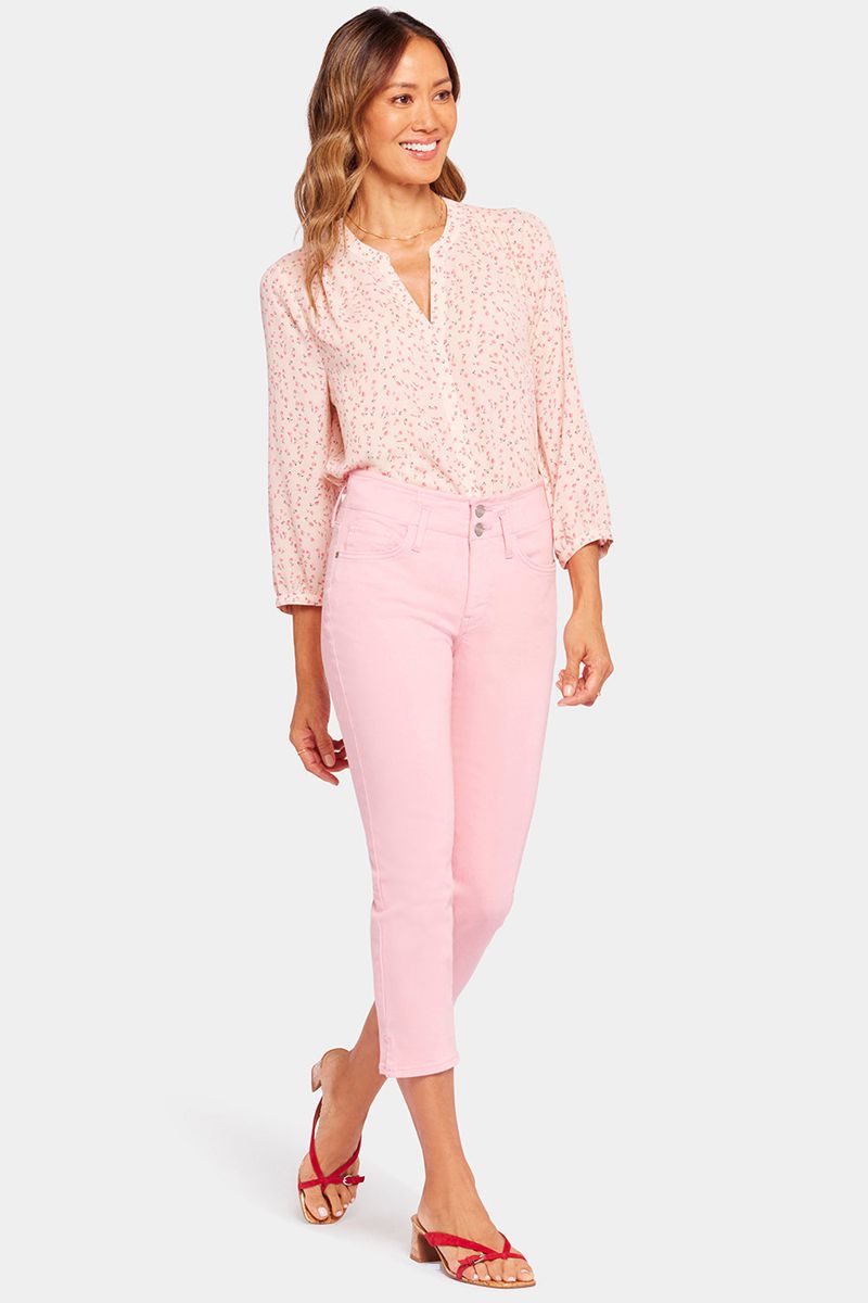 Pink Women's NYDJ Chloe Capri Jeans | NZ 906XFKIOL