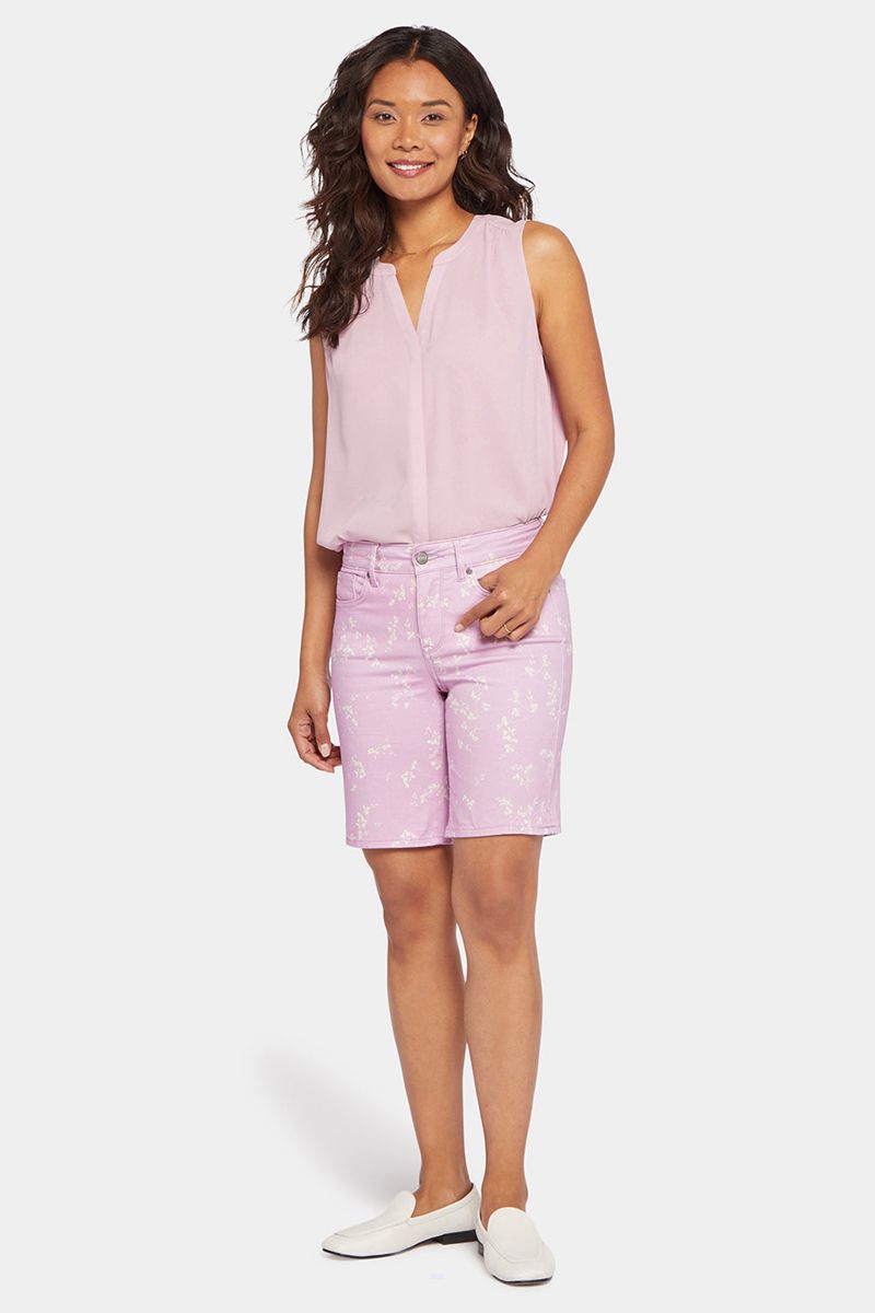 Pink Women's NYDJ Petite Ella Denim Shorts | NZ 851ACEXBP