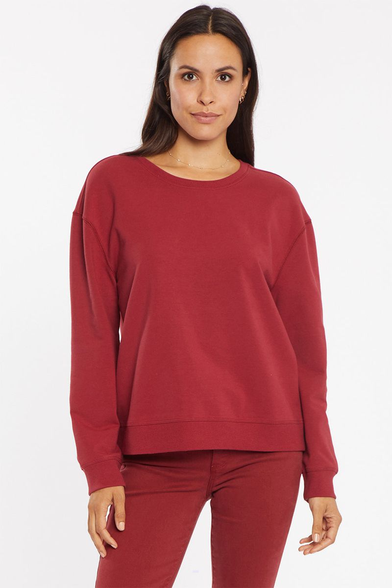 Red Women's NYDJ Basic Sweatshirts | NZ 315RSZWDE