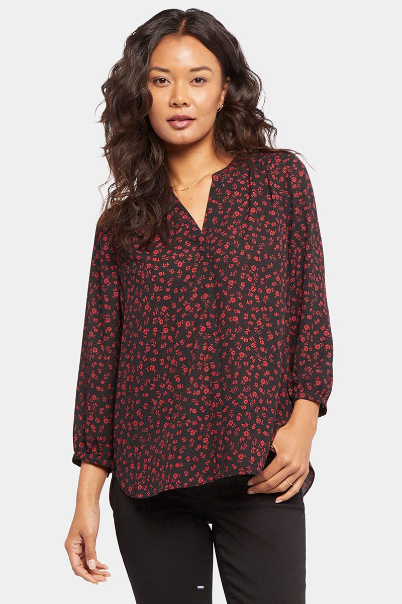 Red Women's NYDJ Pintuck Blouse | NZ 230BETXJF