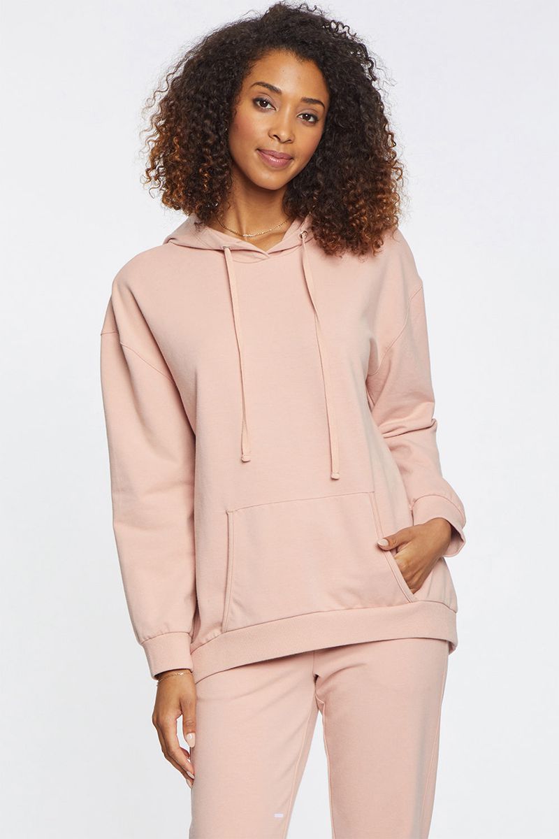 Rose Women's NYDJ Oversized Pullover Hoodie | NZ 024VQWOPC