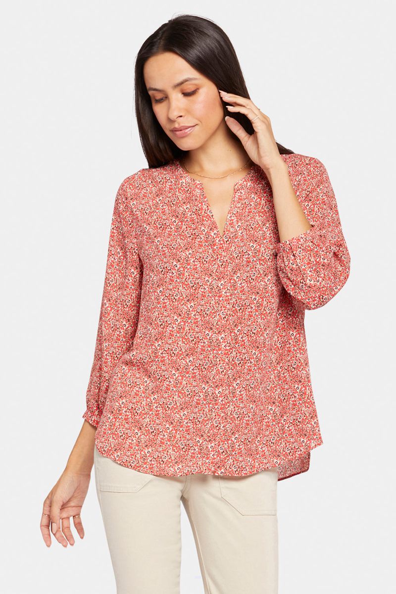 Rose Women's NYDJ Pintuck Blouse | NZ 361QMNCFR