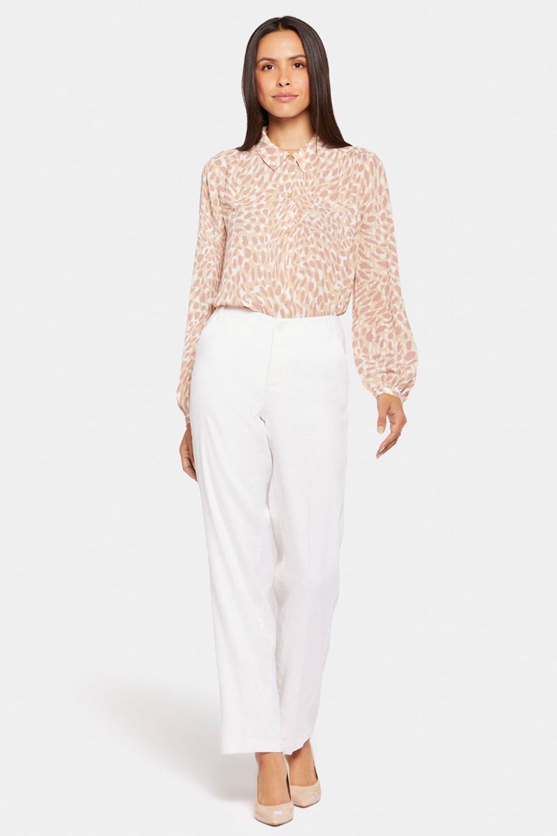 White Women's NYDJ Marilyn Straight Pants | NZ 928RIKPDB