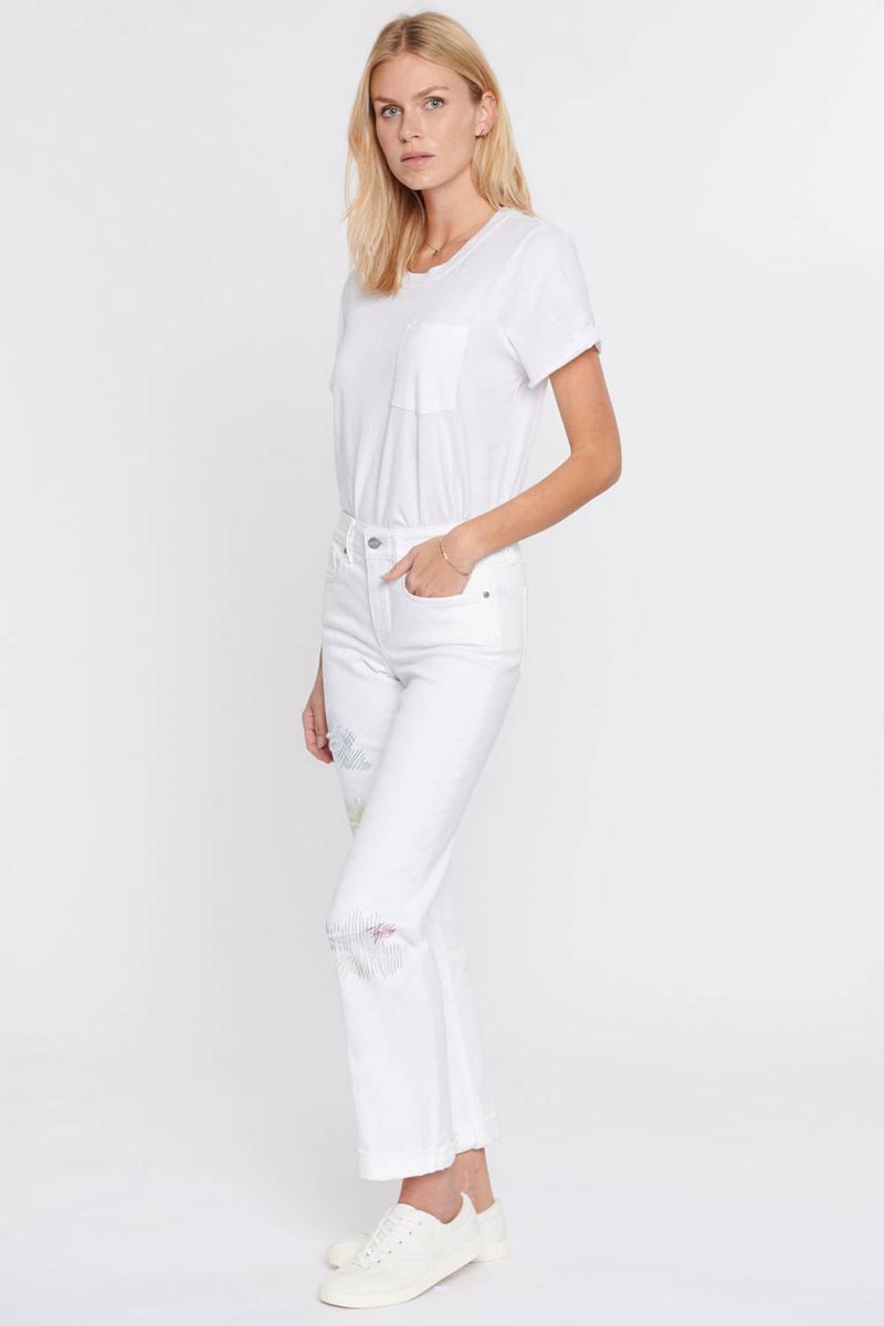 White Women's NYDJ Petite Marilyn Straight Ankle Jeans | NZ 524DAGVYS