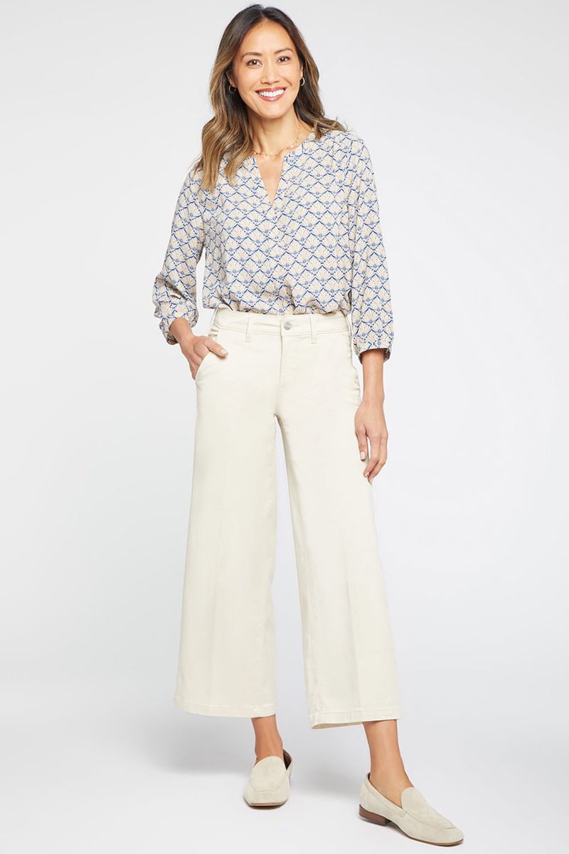 White Women's NYDJ Wide Leg Ankle Pants | NZ 027ZPENUM